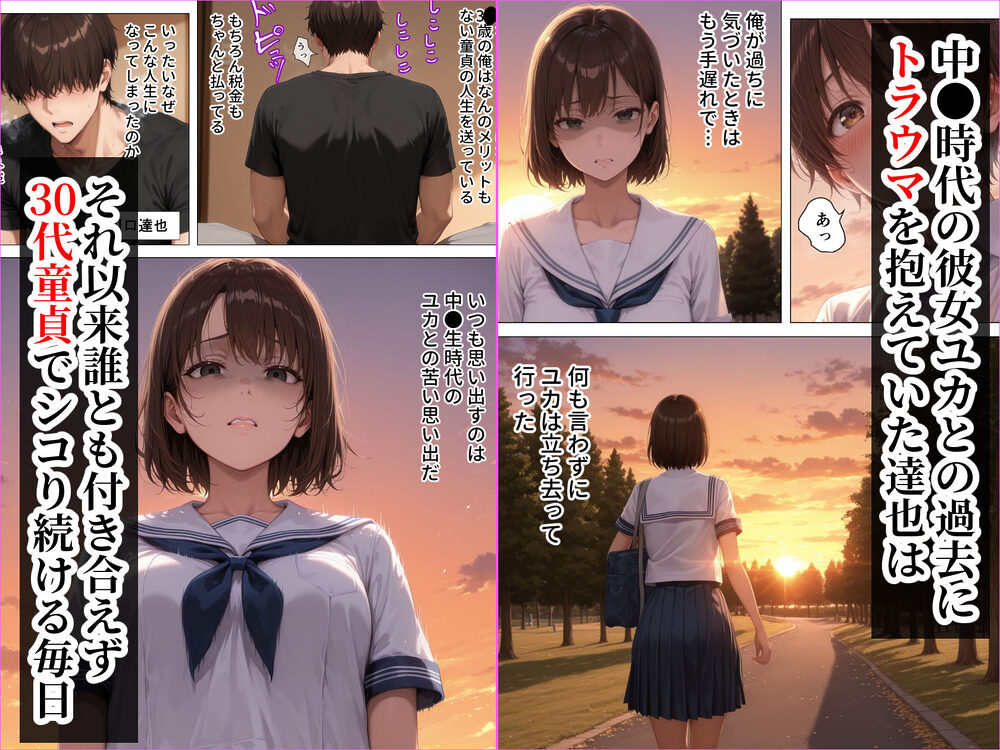 むちむち人妻になった元カノと同窓会で再会した童貞の濃密H 〜今日は私のカラダ好きに使って〜 画像1