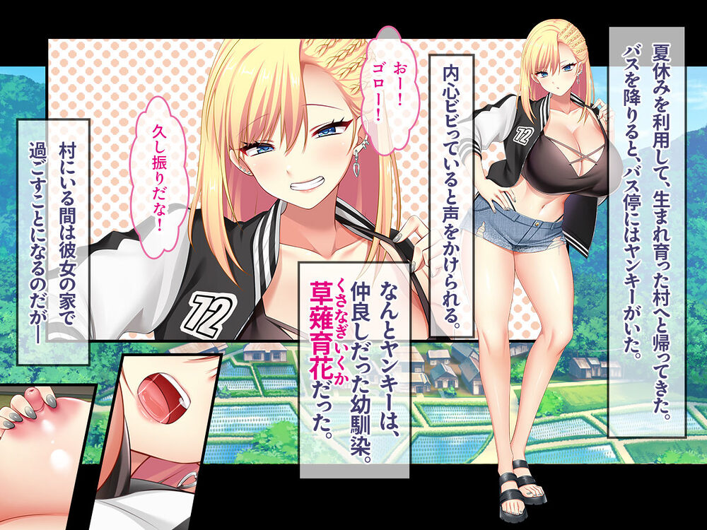 田舎の幼馴染は美人ヤンキーだが、実はエロいことに興味津々 画像1